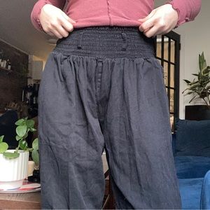 lucy and yak black alexa organic cotton trousers